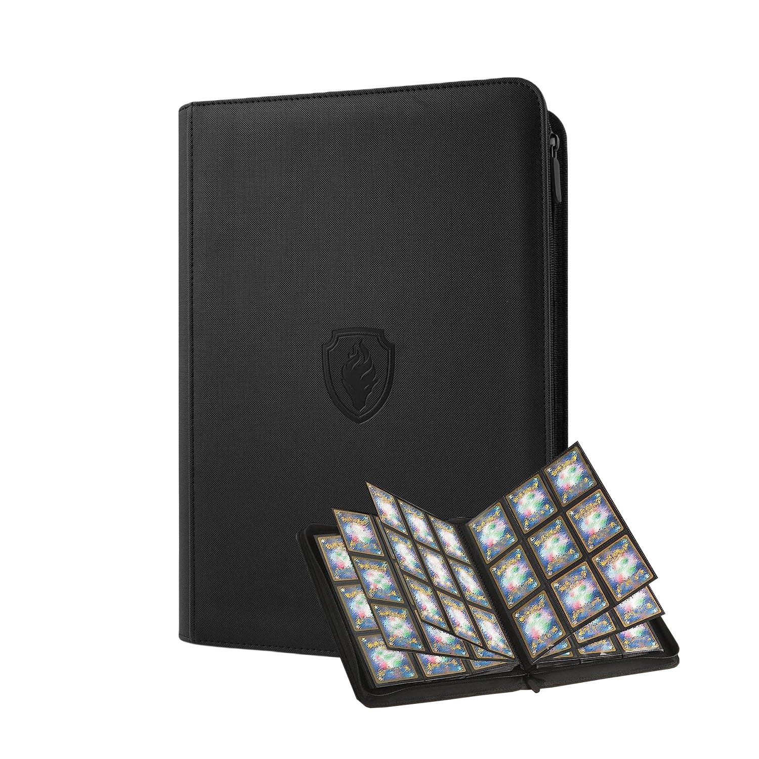 Trading Card Binder - 9 Pocket Trading Card Binder, Pu