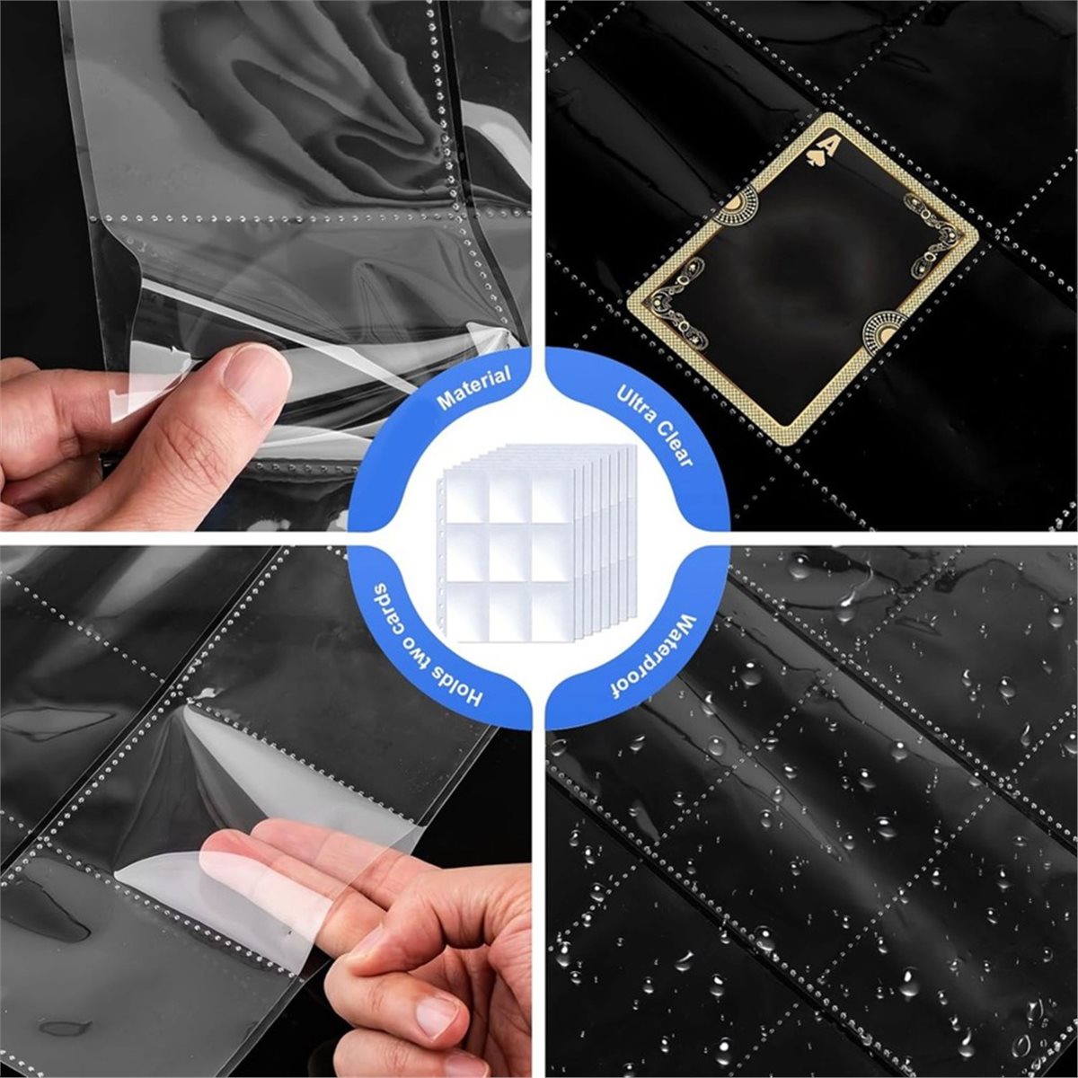 Trading Card Binder - PHONE&GEAR 120 stuks 9-vakjes kaarthouders voor