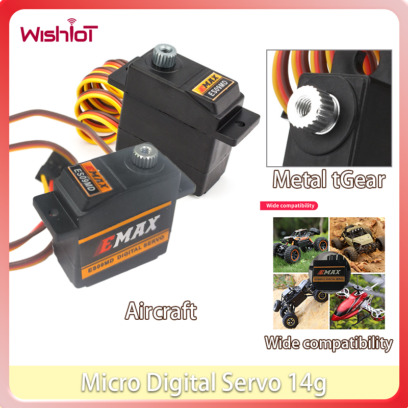 Model Airplane Plastic - 14g Micro Digitale Servo ES09MD Metal