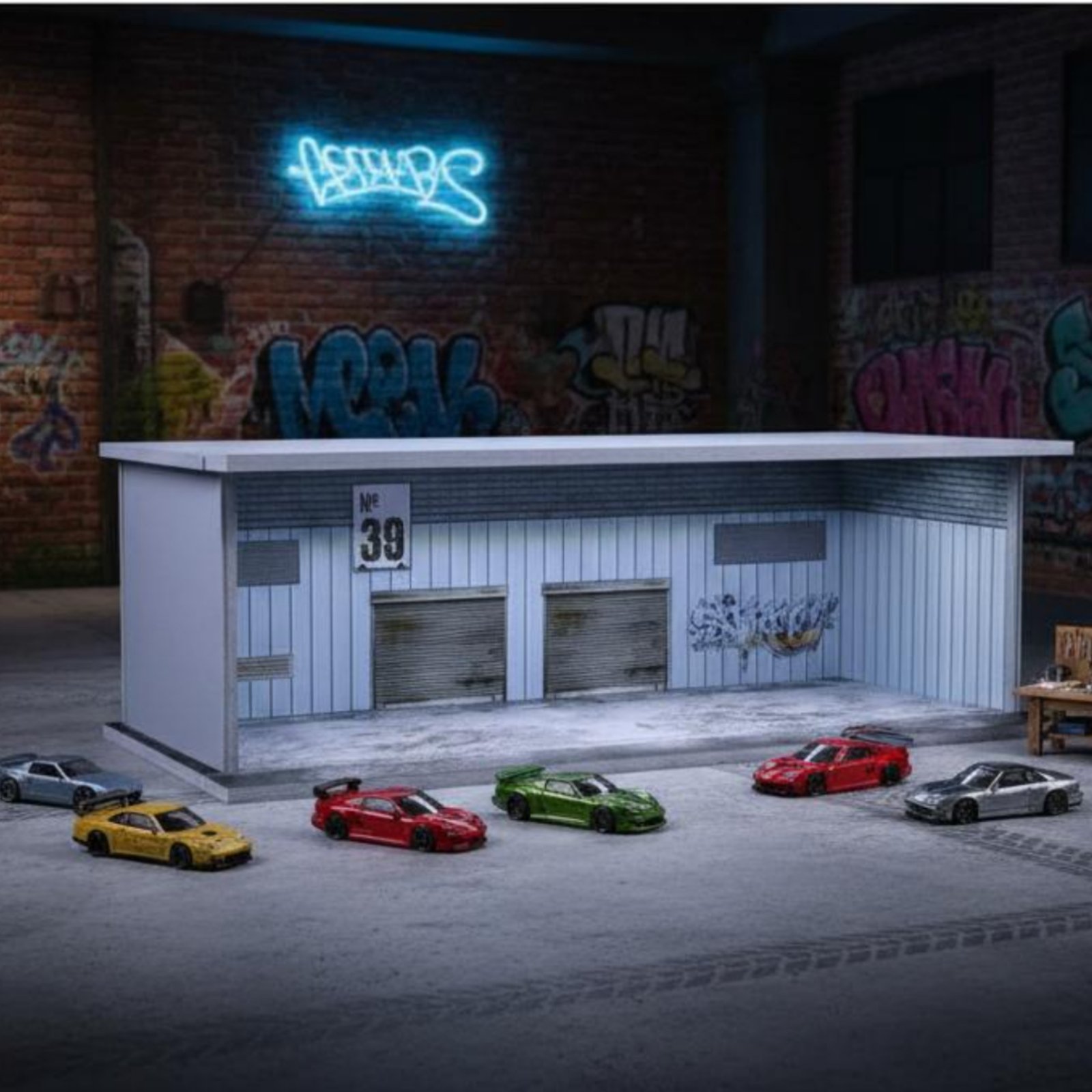 Graffiti Parking Garage Displa - Display Case Acrylic recensie en prijs
