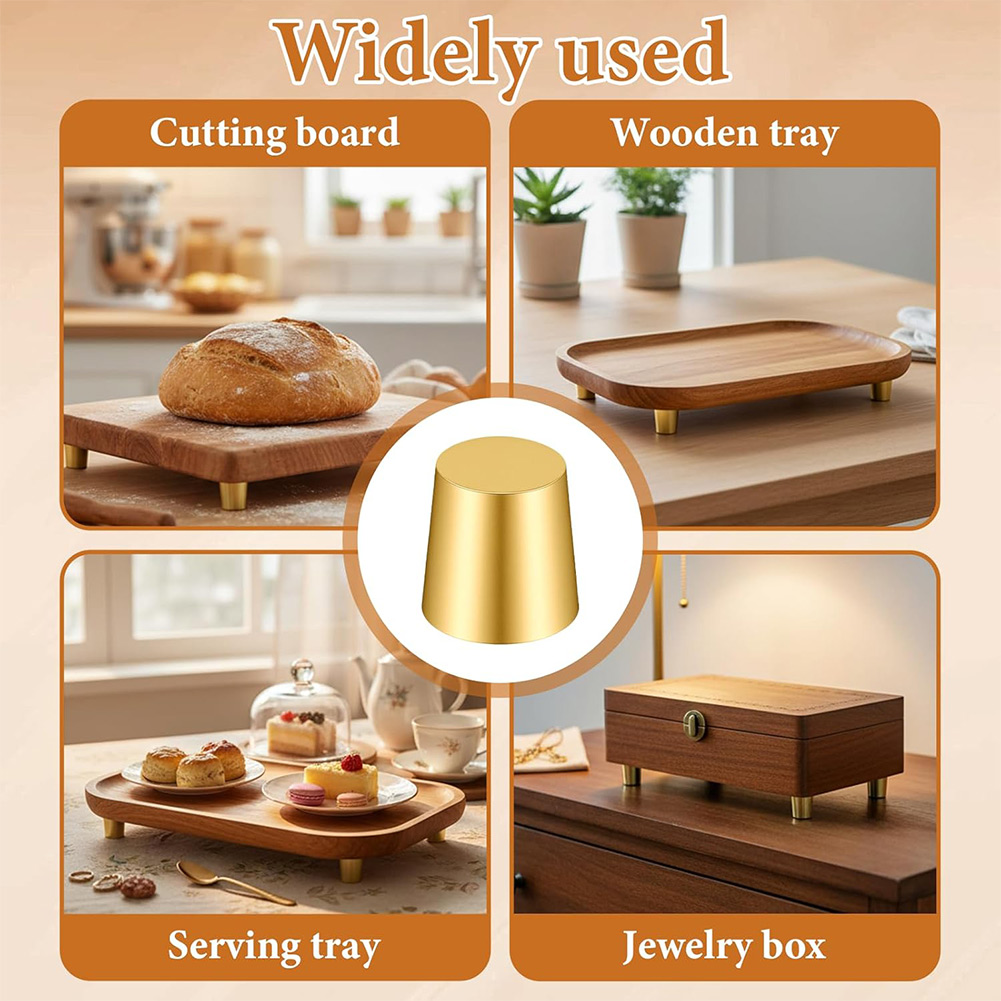 4 stuks messing snijplankvoetj - Display Risers Set recensie en prijs