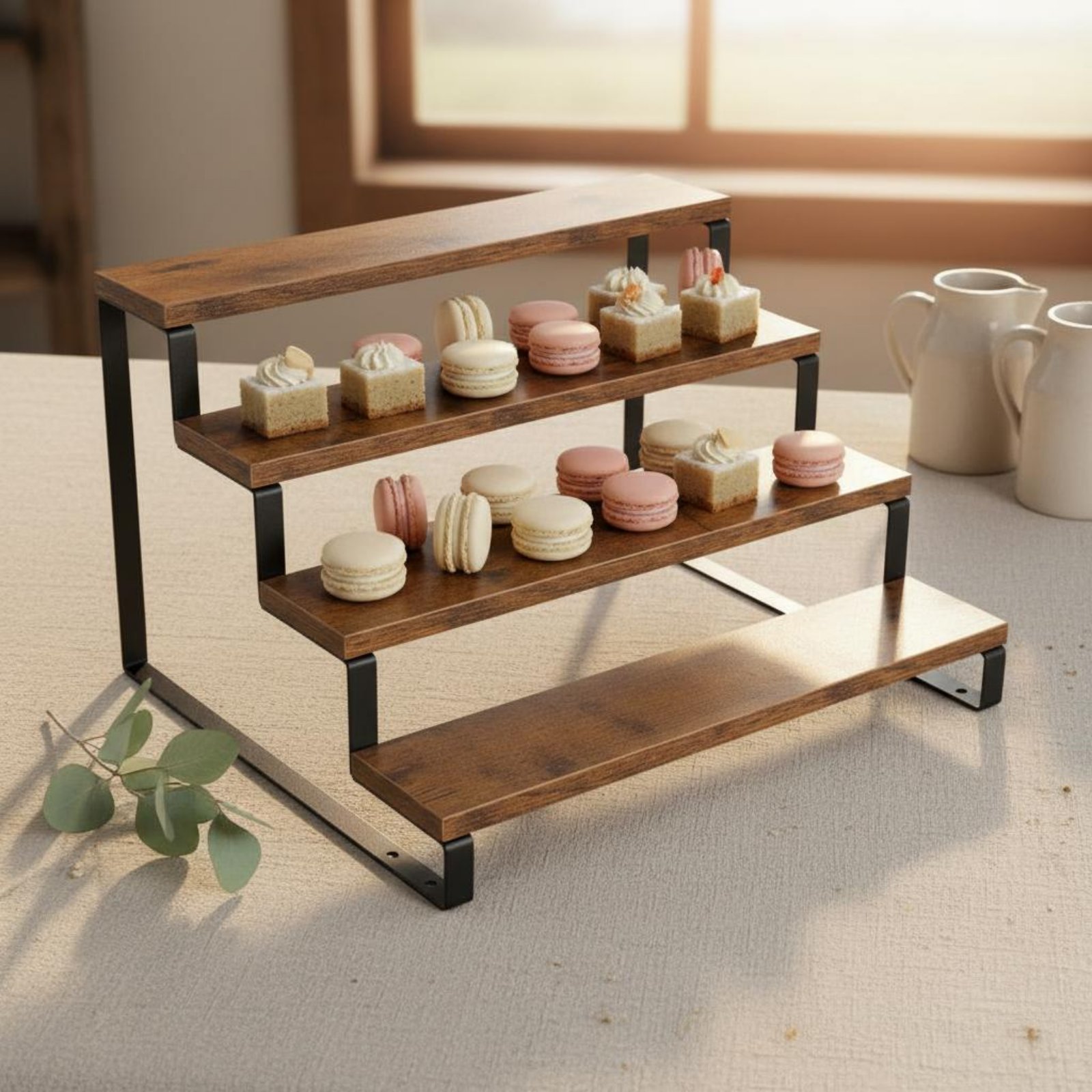 4-laags displayrek ruimtebespa - Display Risers Set recensie en prijs