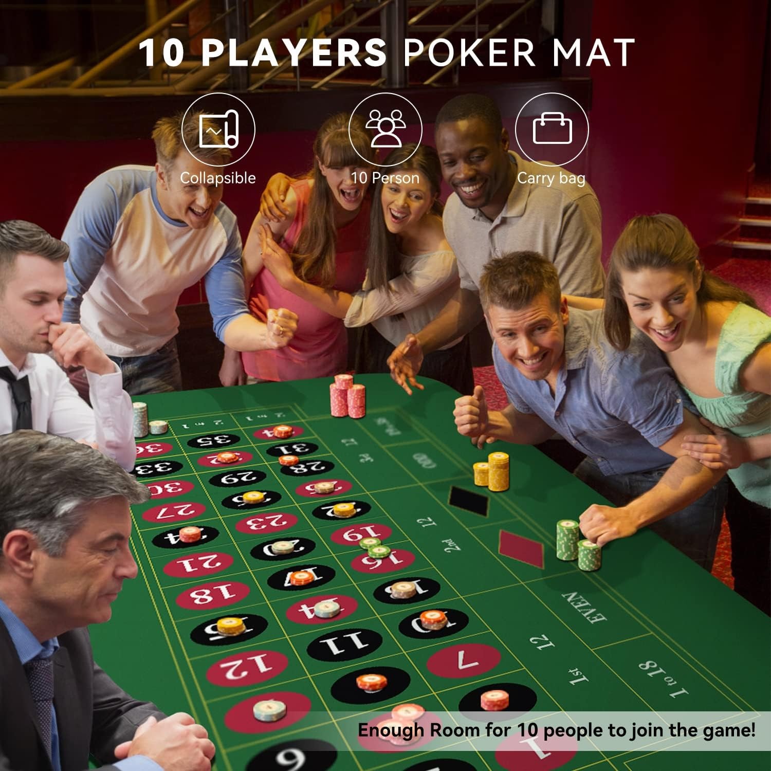 120x60cm Groene Roulette Rubbe - Graded Card Display recensie en prijs